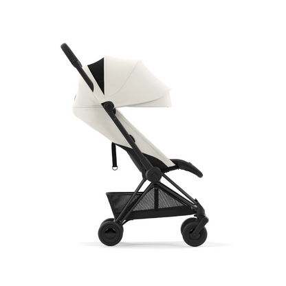 Cybex Coya Platinum Compact Stroller | Off White on Matt Black