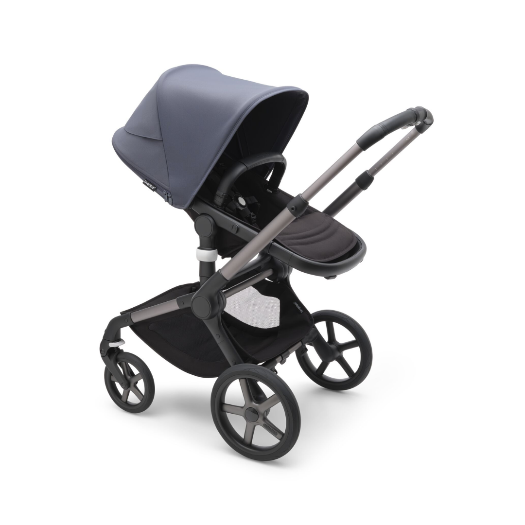 Bugaboo Fox 5 Pushchair & Carrycot - Graphite/Midnight Black/Stormy Blue