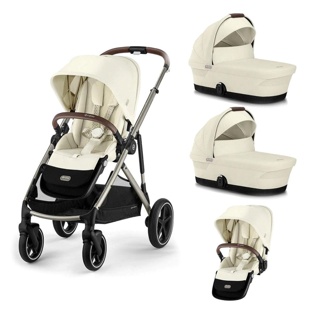 Cybex Gazelle Twin Pushchair | Seashell Beige/Taupe | 2023