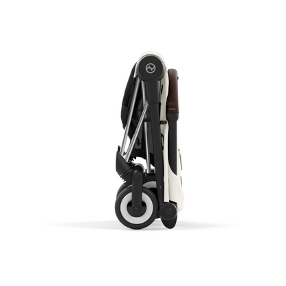 Cybex Coya Platinum Compact Stroller | Off White on Chrome