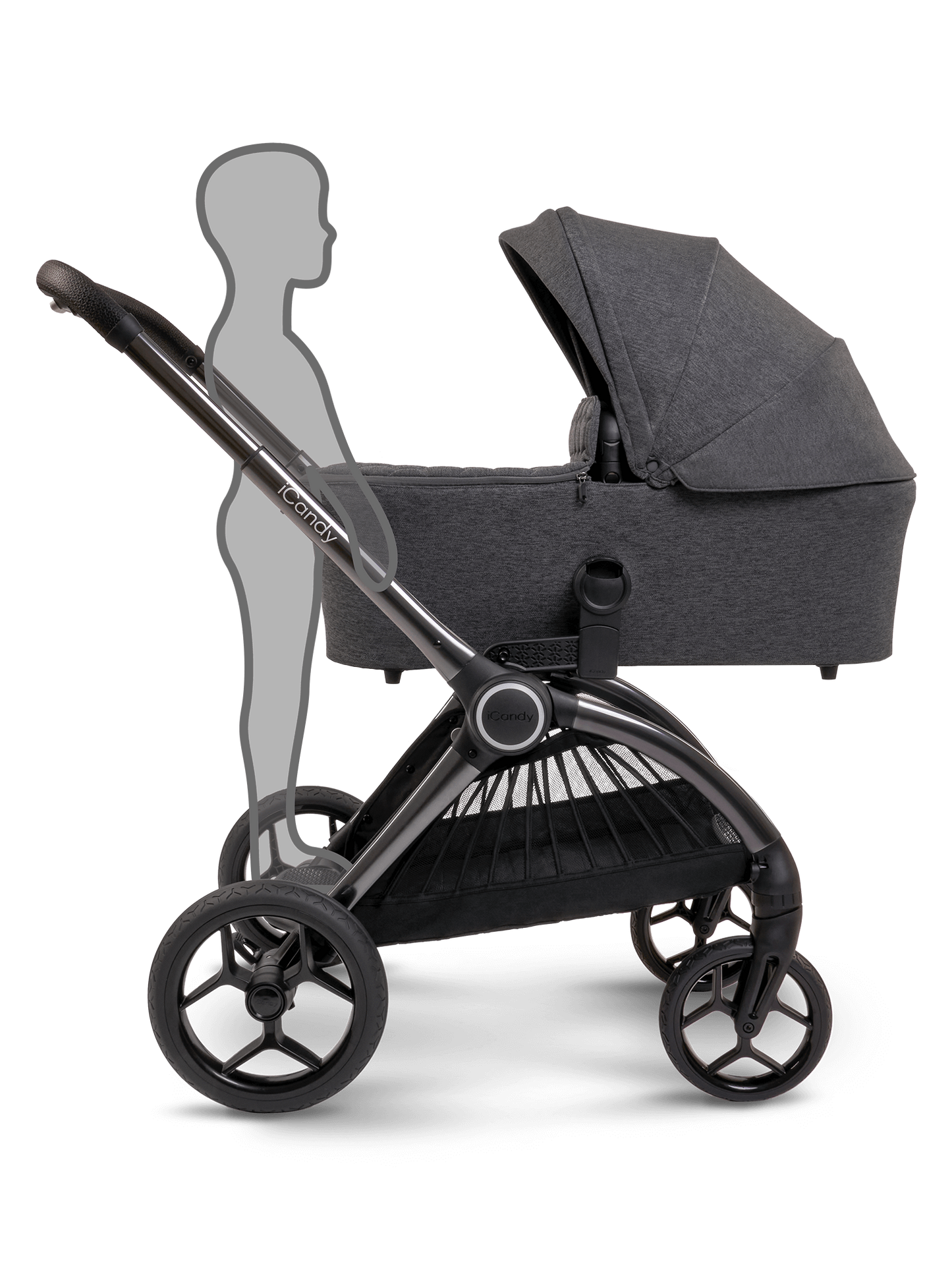 iCandy Core Pushchair & Maxi Cosi Pebble 360 Travel System | Dark Grey