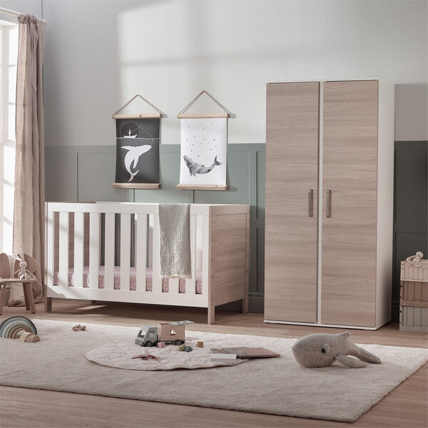 Cot bed outlet and wardrobe