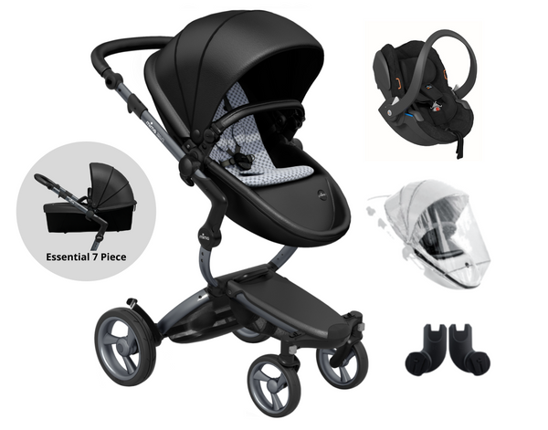 Mima Xari Car Seat Base Bundle Black on Graphite Grey