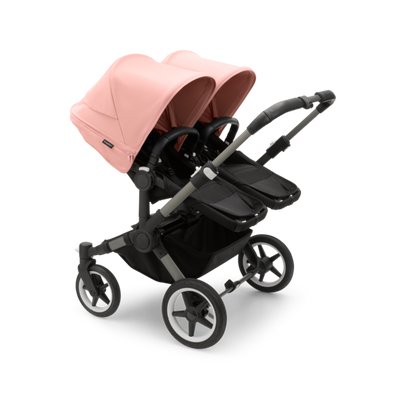 Bugaboo Donkey 5 Duo Pushchair & Carrycot - Graphite / Midnight Black / Morning Pink