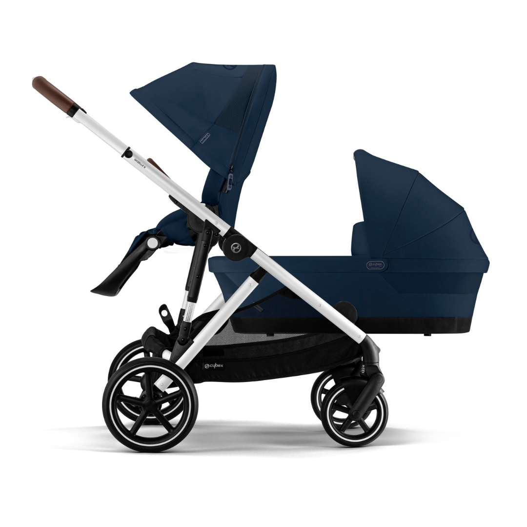 Cybex Gazelle Double Pushchair | Ocean Blue/Silver | 2023