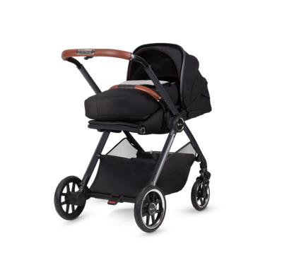 Silver Cross Reef Pushchair, Newborn Pod & Cybex Cloud T Travel Pack - Orbit Black