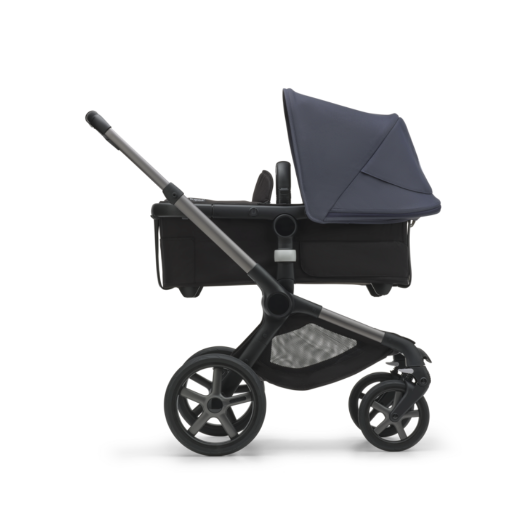 Bugaboo Fox 5 Pushchair & Carrycot - Graphite/Midnight Black/Stormy Blue