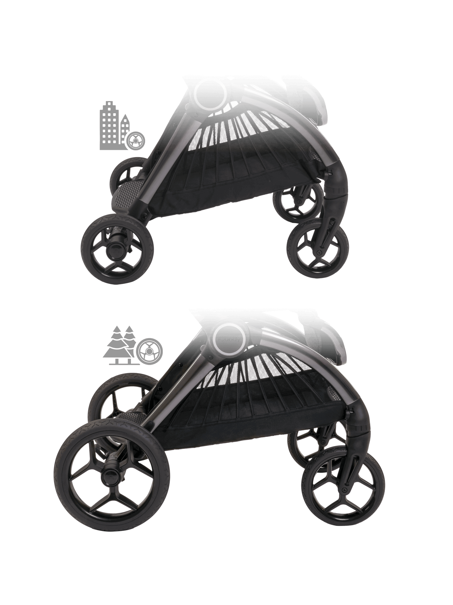 iCandy Core Pushchair & Maxi Cosi Pebble 360 Travel System | Dark Grey