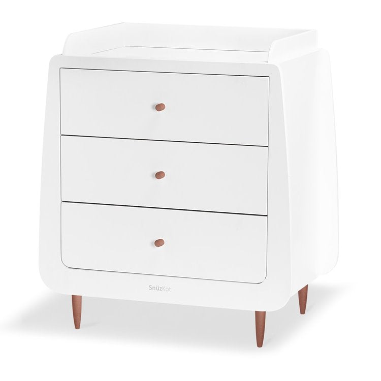 SnuzKot Skandi 2 Piece Nursery Furniture Set | Rose Gold