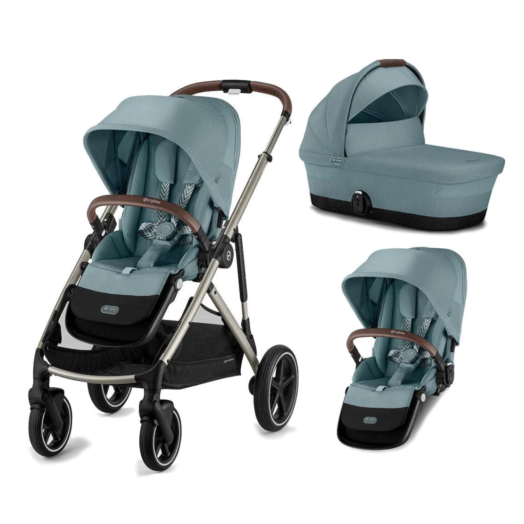 Cybex Gazelle Double Pushchair | Sky Blue/Taupe | 2023