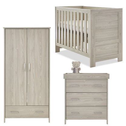 Obaby Nika Mini 3 Piece Room Set  - Grey Wash