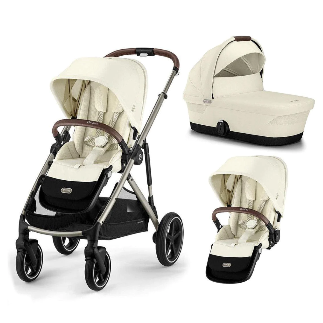 Cybex Gazelle Double Pushchair | Seashell Beige/Taupe | 2023