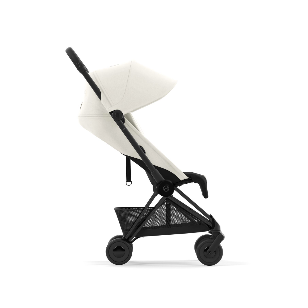 Cybex Coya Platinum Compact Stroller | Off White on Matt Black