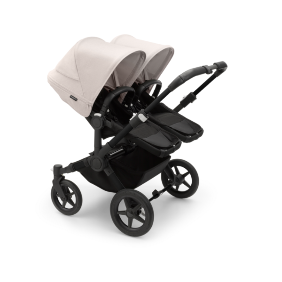 Bugaboo Donkey 5 Twin Pushchair & Carrycot - Black / Midnight Black / Misty White