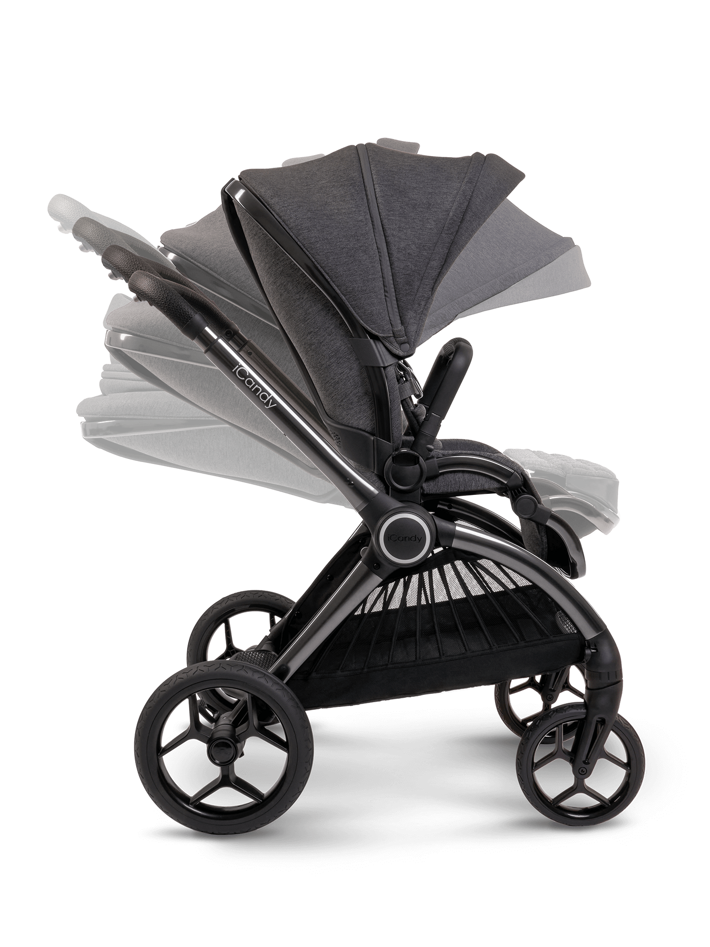 iCandy Core Pushchair & Maxi Cosi Pebble 360 Travel System | Dark Grey