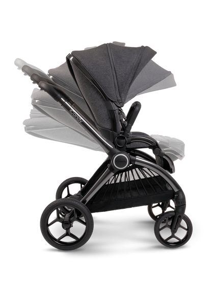 iCandy Core Pushchair & Maxi Cosi Pebble 360 Travel System | Dark Grey