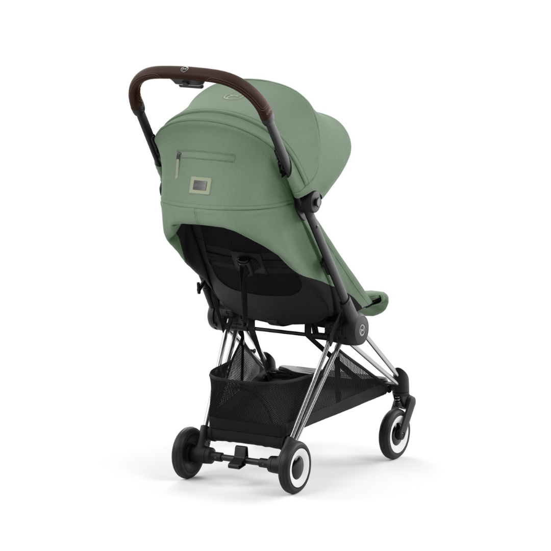 Cybex Coya Platinum Compact Stroller | Leaf Green on Chrome