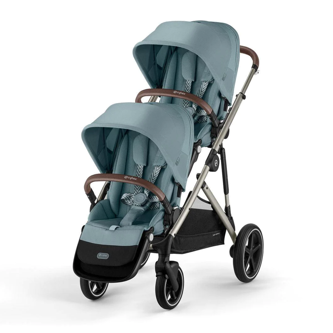 Cybex Gazelle Double Pushchair | Sky Blue/Taupe | 2023