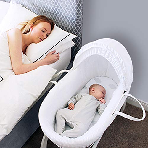 Shnuggle grey clearance moses basket