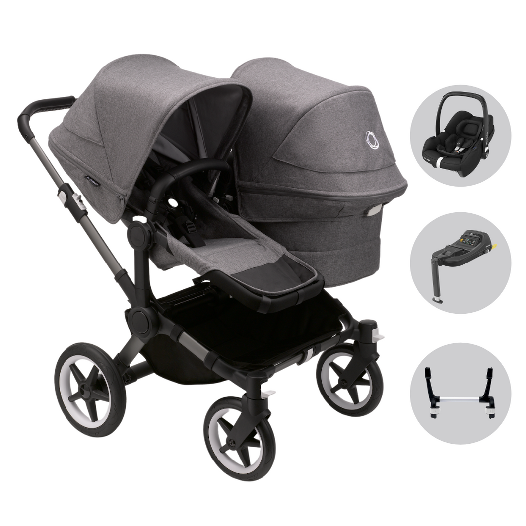 Bugaboo donkey twin store grey