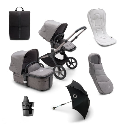 Bugaboo Fox 5 Essential Bundle - Graphite/Grey Melange