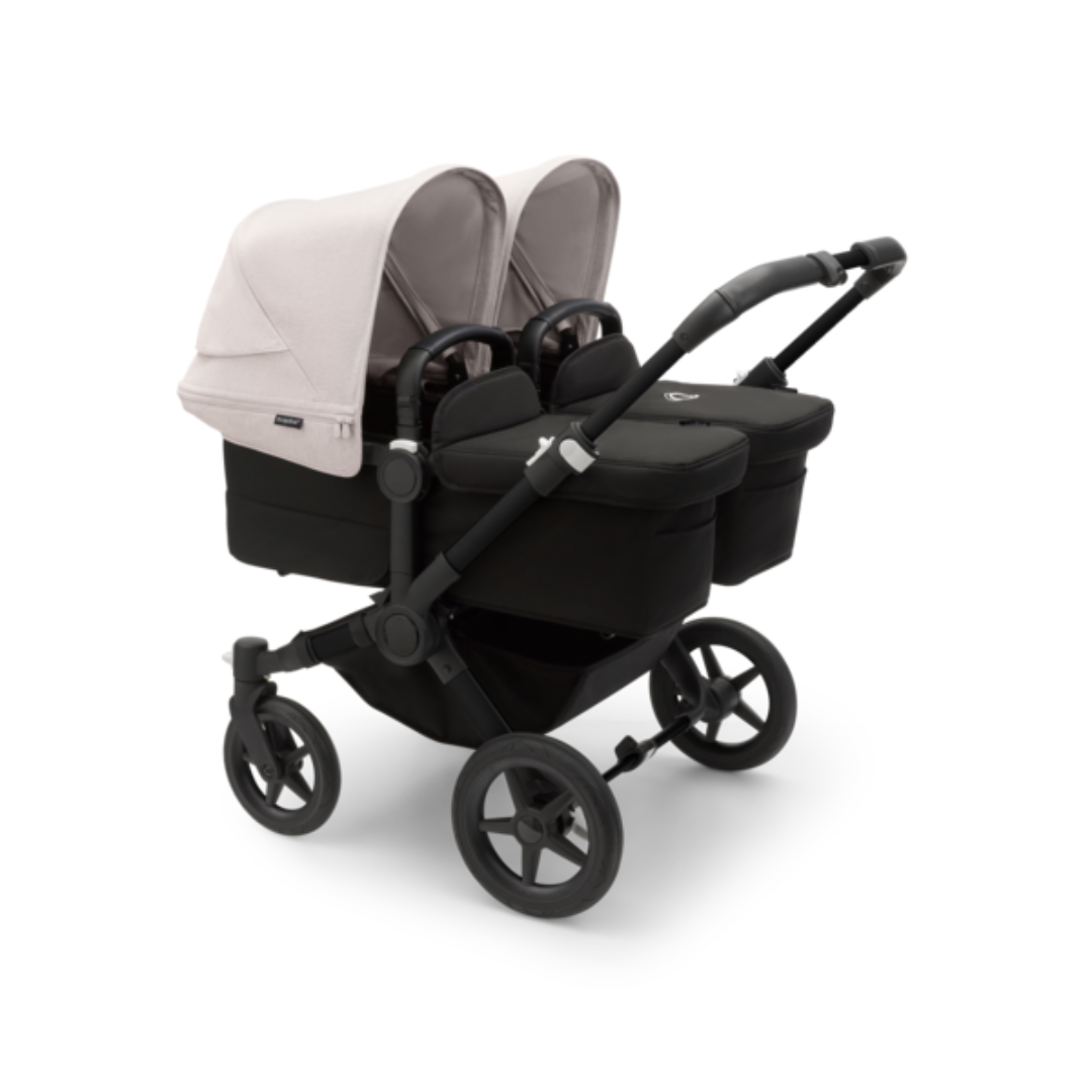 Bugaboo Donkey 5 Twin Pushchair & Carrycot - Black / Midnight Black / Misty White