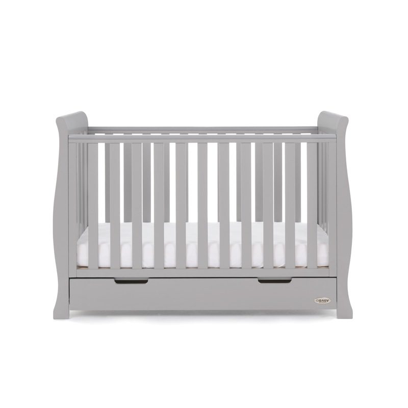 Obaby Stamford Mini Cot Bed - Warm Grey