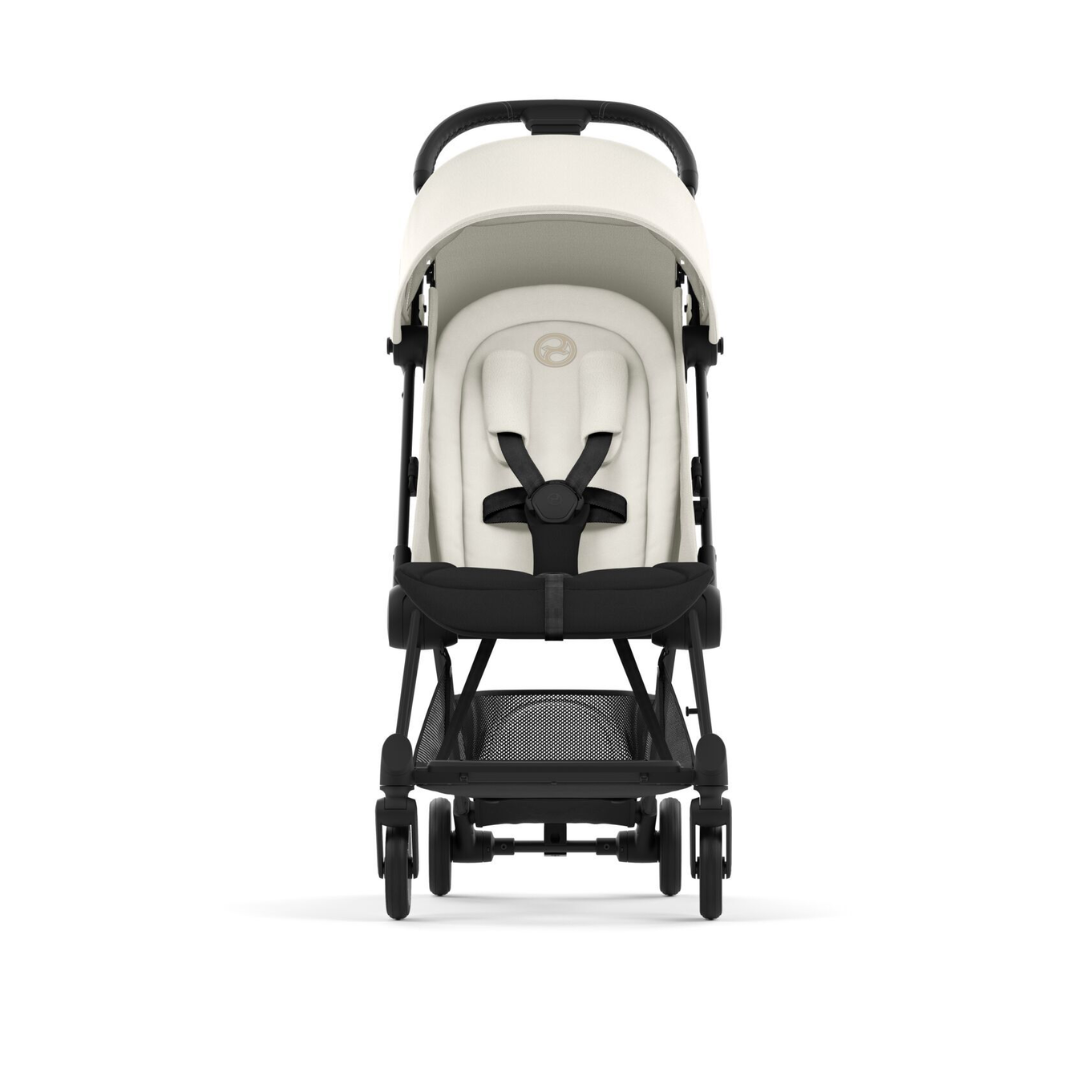 Cybex Coya Platinum Compact Stroller | Off White on Matt Black