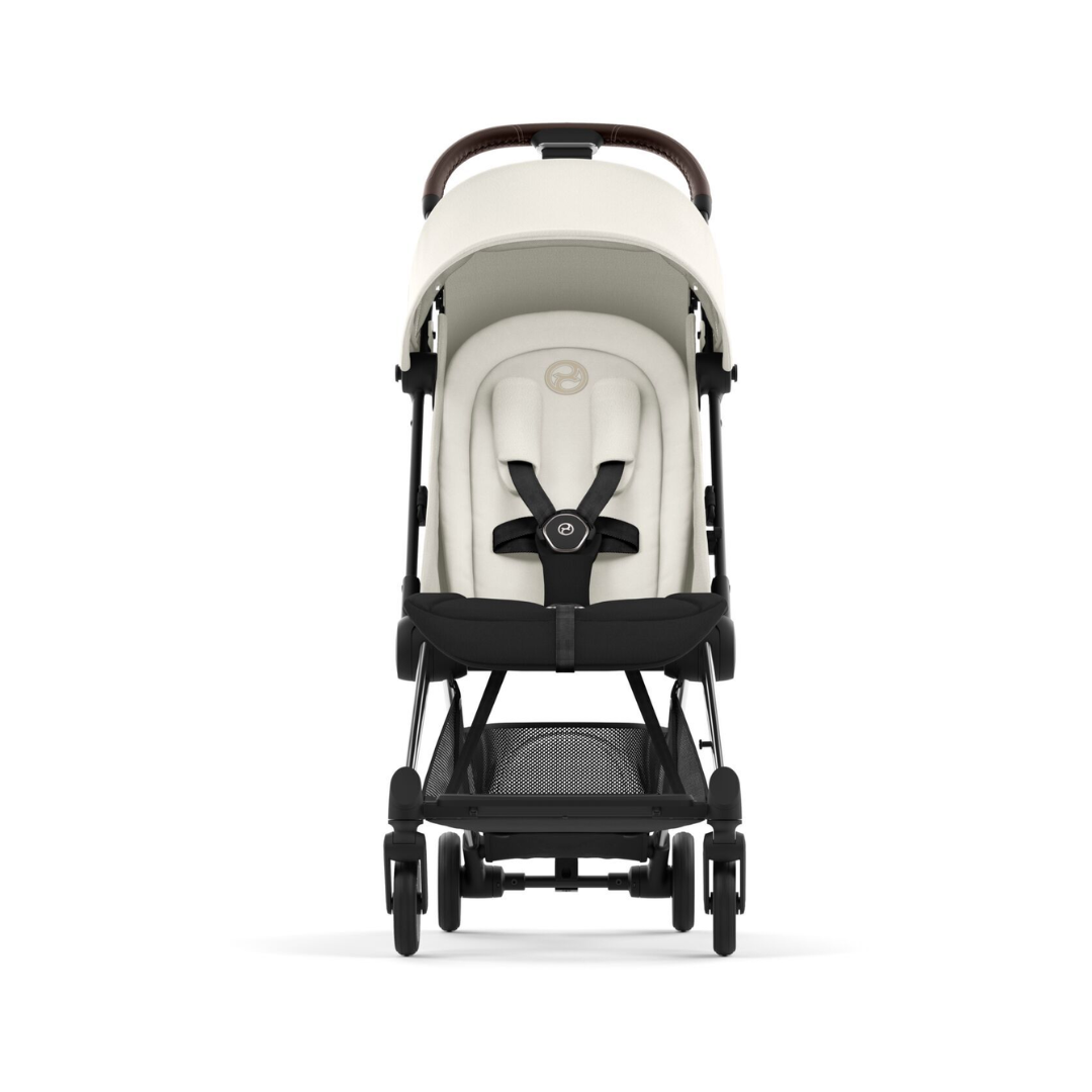 Cybex Coya Platinum Compact Stroller | Off White on Chrome