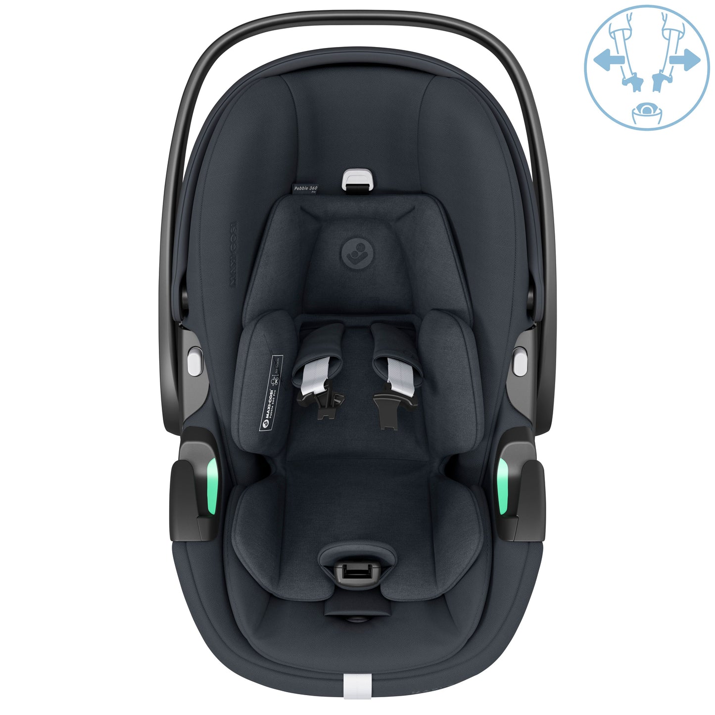 Maxi Cosi Pebble 360 Pro Car Seat & FamilyFix Pro Base | Essential Graphite