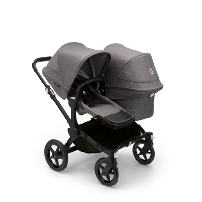 Bugaboo Donkey 5 Duo Pushchair & Carrycot - Black / Grey Melange