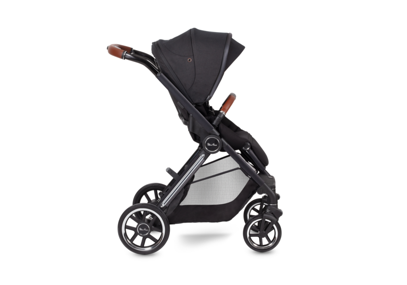 Silver Cross Reef Pushchair, First Bed Carrycot & Cybex Cloud T Travel Bundle - Orbit Black