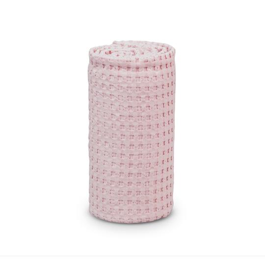 Lulujo Waffle Blanket | Pink Ballet Slipper