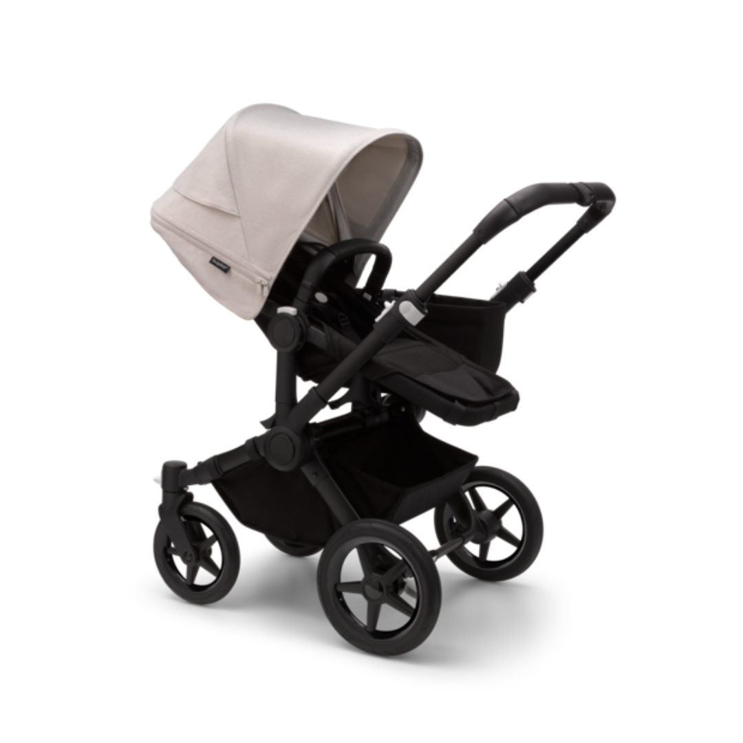 Bugaboo Donkey 5 Duo Pushchair & Carrycot - Black / Midnight Black / Misty White