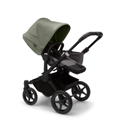 Bugaboo Donkey 5 Twin Pushchair & Carrycot | Black / Grey Melange / Forest Green | Direct4baby