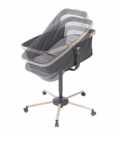 Maxi Cosi Alba all-in-one Bassinet, Recliner and Highchair | Beyond Graphite