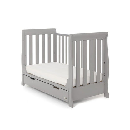 Obaby Stamford Mini Cot Bed - Warm Grey