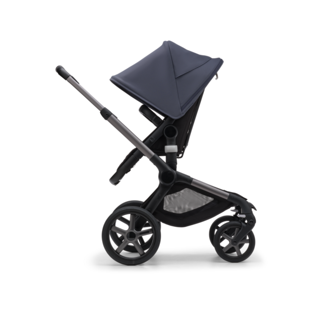 Bugaboo Fox 5 Pushchair & Carrycot - Graphite/Midnight Black/Stormy Blue