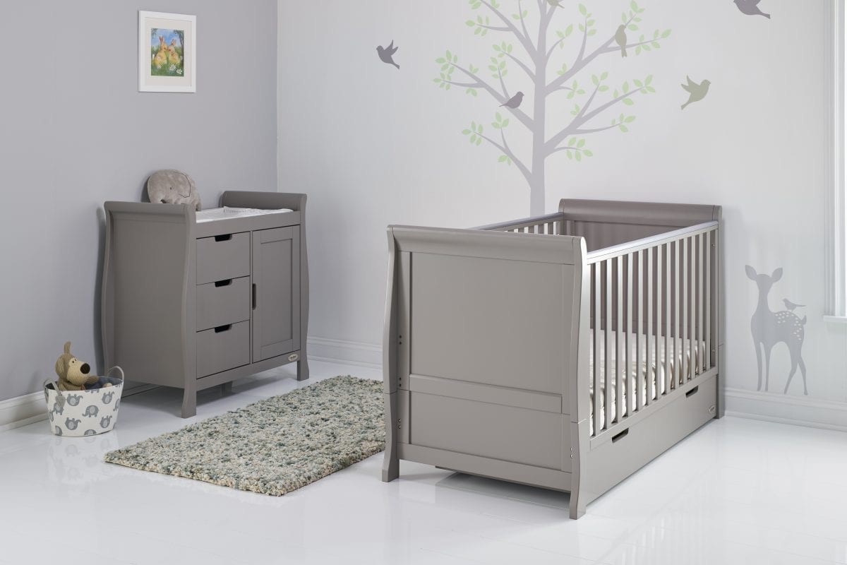 Obaby Stamford Classic 2 Piece Room Set- Taupe Grey